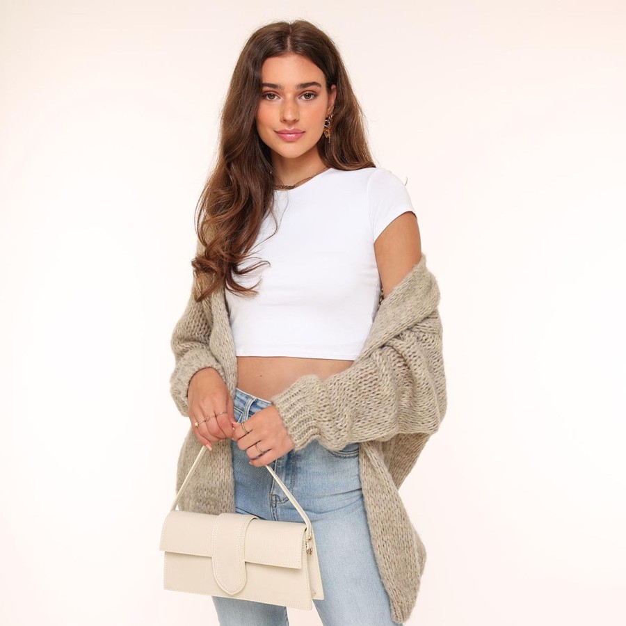 Vesten | Olivia & Kate Taupe Wollen-Vest