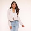 Blazers | Olivia & Kate Beige Oversized Cropped-Blazer