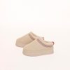 Pantoffels | Olivia & Kate Beige Teddy Platform-Schoenen