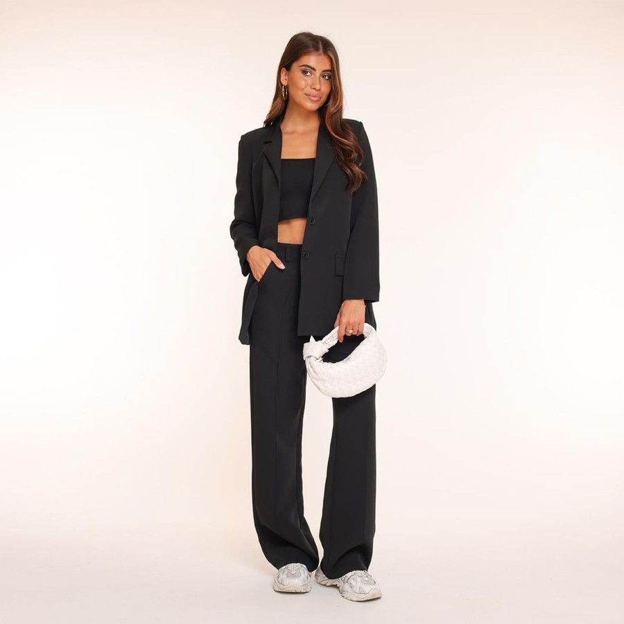 Blazers | Olivia & Kate Zwarte Basic Rechte-Blazer