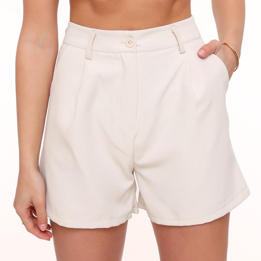 Shorts | Olivia & Kate Beige Basic-Short