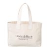 Tassen | Olivia & Kate Beige Grote Canvas-Tas