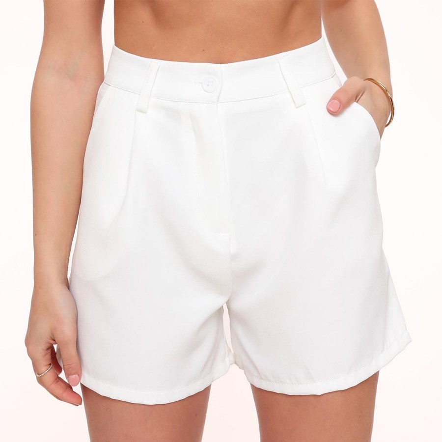 Shorts | Olivia & Kate Witte Basic-Short