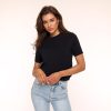 Tops | Olivia & Kate Zwarte Basic Ss-T-Shirt