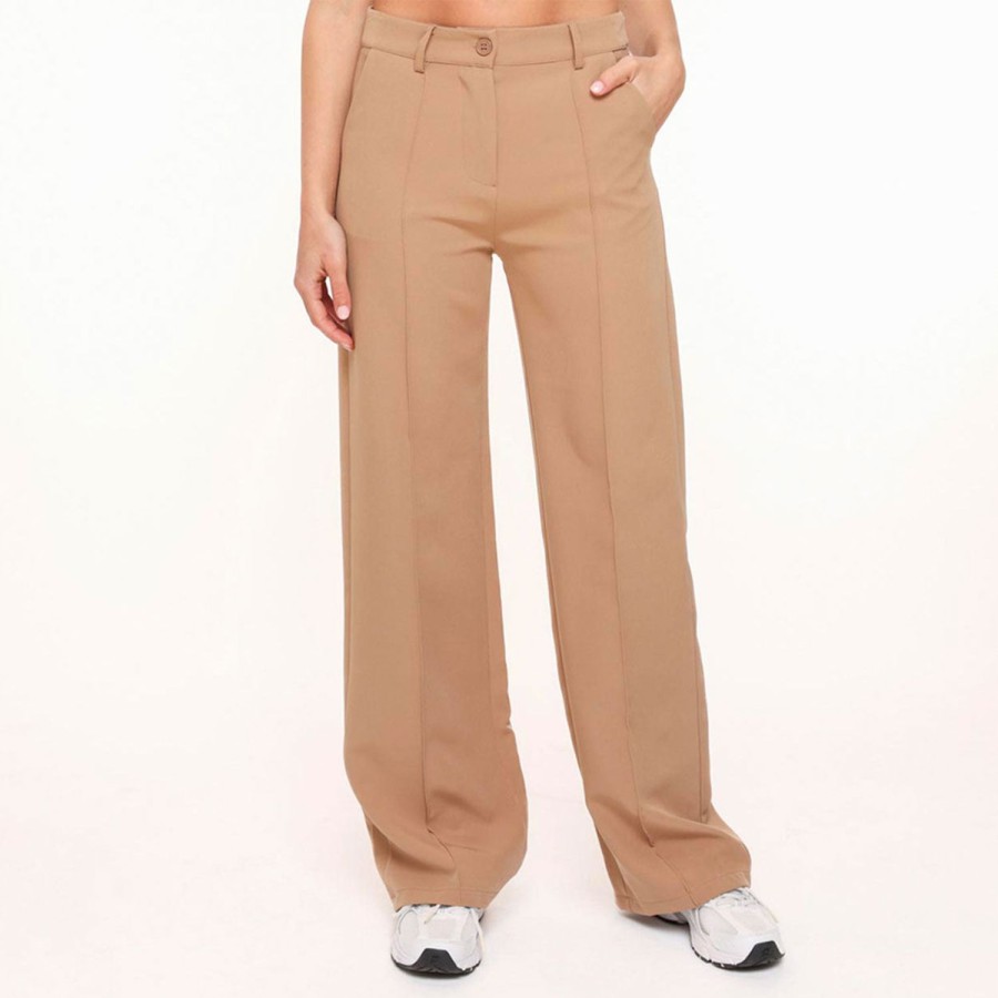 Broeken | Olivia & Kate Camel Basic-Pantalon