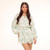 Playsuits | Olivia & Kate Army Groene Bloemenprint-Playsuit