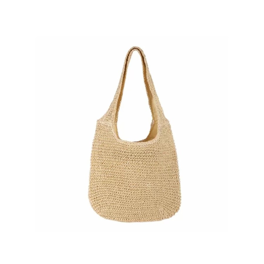 Tassen | Olivia & Kate Beige Gehaakte-Tas