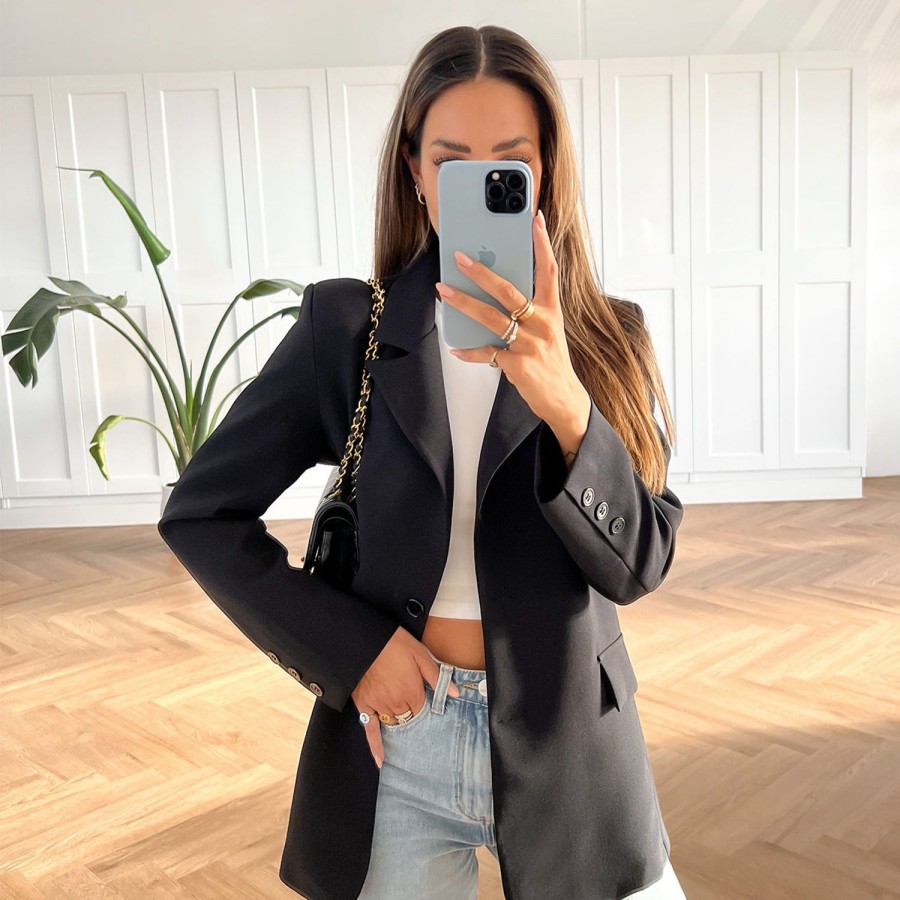 Blazers | Olivia & Kate Zwarte Classic-Blazer