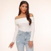 Tops | Olivia & Kate Witte Off Shoulder Ls-Top